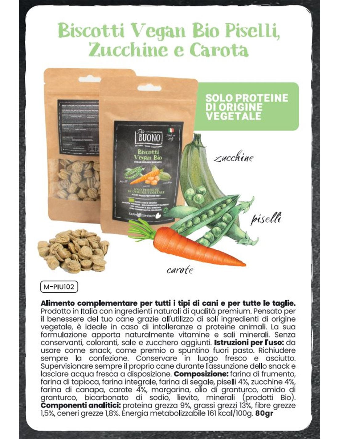 Biscotti Bio ''Buono'' Vegetali - Farm Company