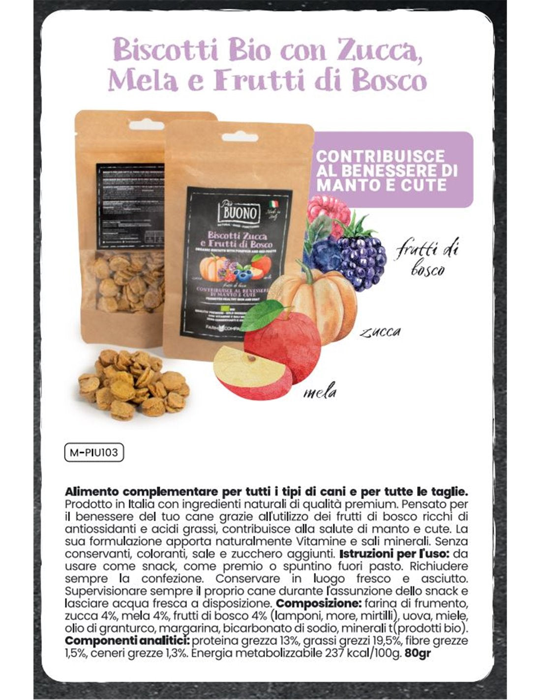 Biscotti Bio ''Buono'' Vegetali - Farm Company