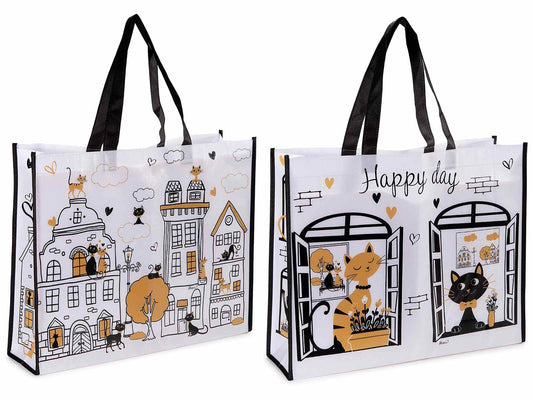 Borsa Rigida "French Pretty Cats" - Art From Italy