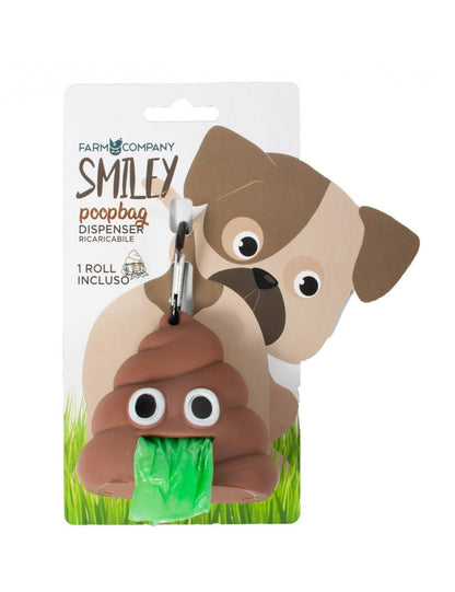 Porta Sacchetti ''Smiley Poop Bag'' - Farm Company