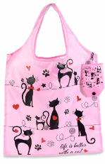 Borsa richiudibile "Pretty Cat" - Art From Italy