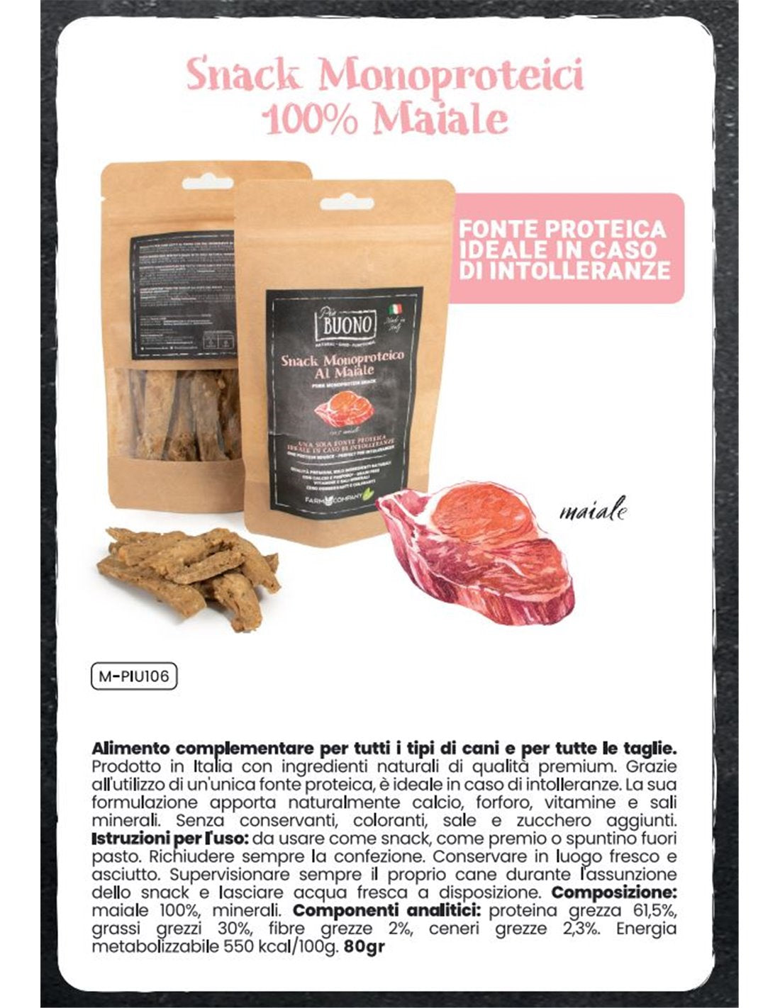 Biscotti Bio ''Buono'' Carne/Pesce - Farm Company